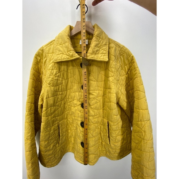 CMC by Color Me Cotton Button Down Jacket Yellow - Picture 6 of 8
